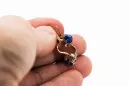 Cercei Safir Original vintage din aur roz de 14k Vintage Craft  vec027r